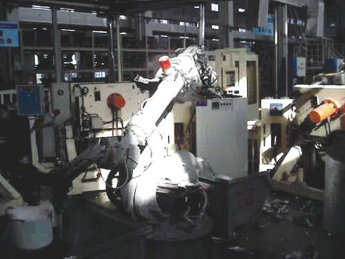工业机器人浇铸及取件